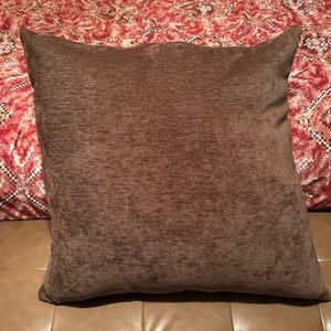 23” square chenille pillows